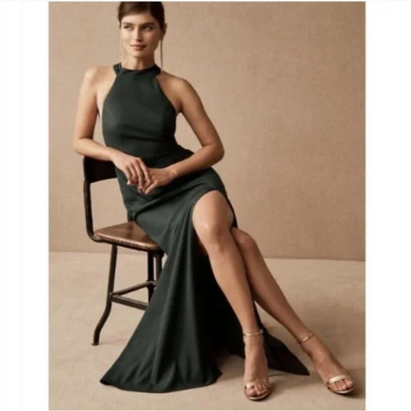 BHLDN Serephina Green Maxi Dress Sz 10 - Picture 2 of 9